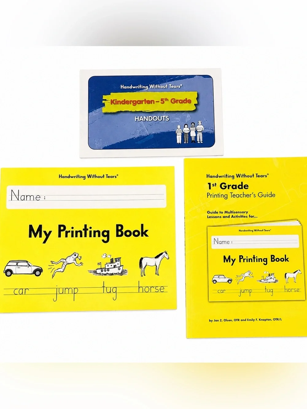 Handwriting Without Tears Teacher Guide & Workbook Bundle K-5 Printing & Cursive